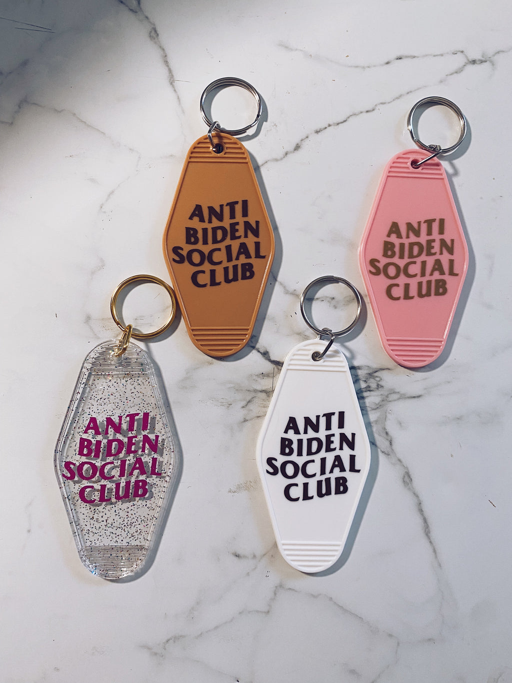 Anti Biden Social Club Motel Keyfob